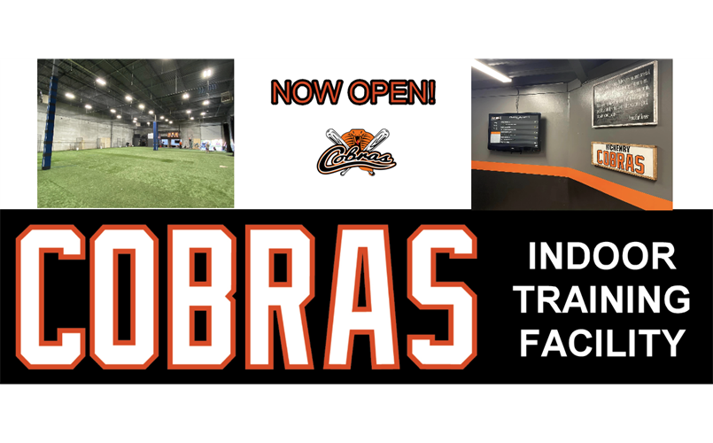 Indoor Facility NOW OPEN!